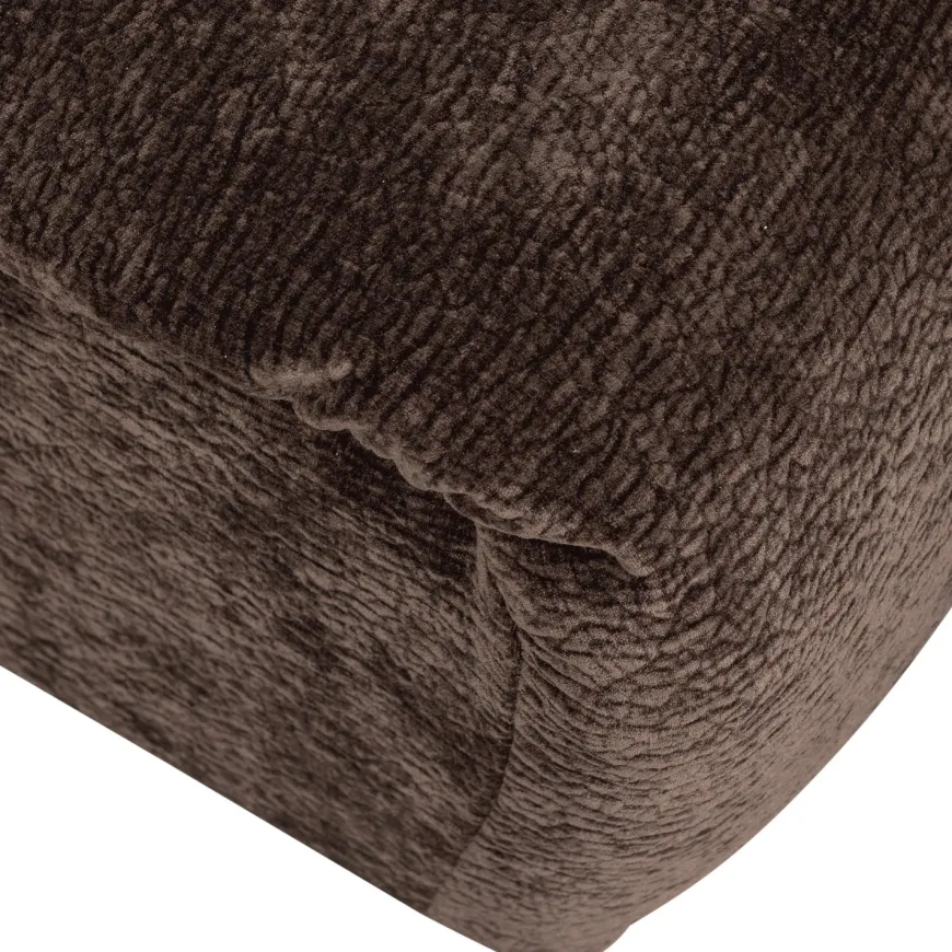 Woood Baggy hocker 3d chenille donkerbruin