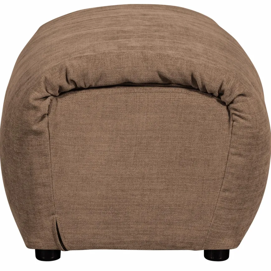 Woood Baggy hocker geweven chenille bruin