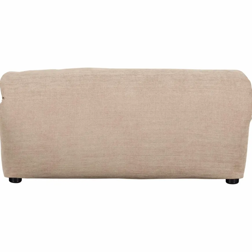 Woood Baggy hocker geweven chenille zand
