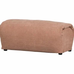 Woood Baggy hocker geweven chenille oudroze
