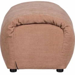 Woood Baggy hocker geweven chenille oudroze