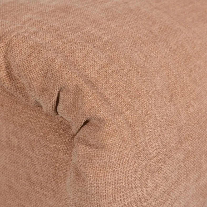 Woood Baggy hocker geweven chenille oudroze