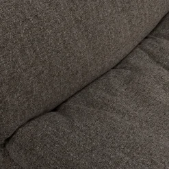 Woood Baggy hoekbank links geweven stof warmgrijs melange