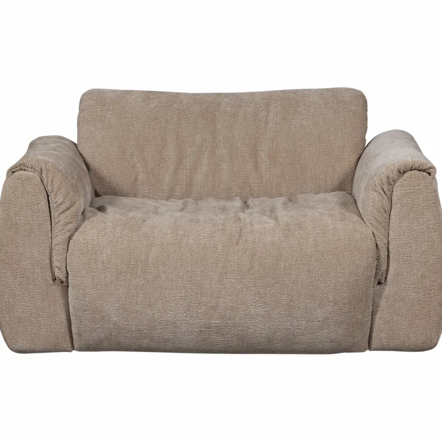 Woood Baggy loveseat 3d chenille zand