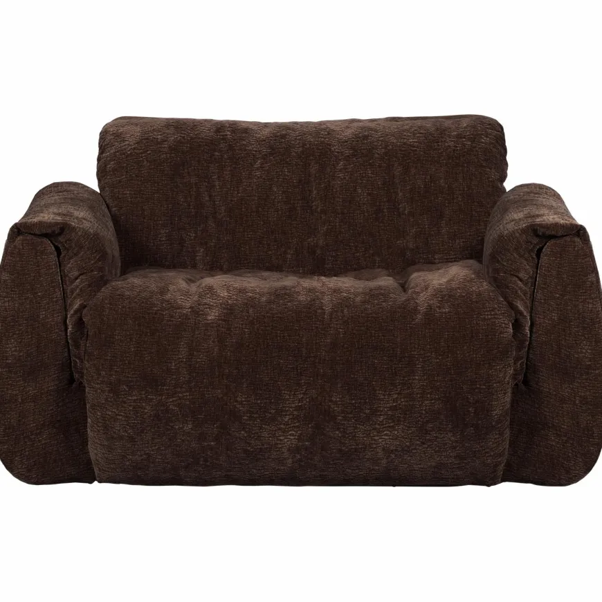 Woood Baggy loveseat 3d chenille donkerbruin
