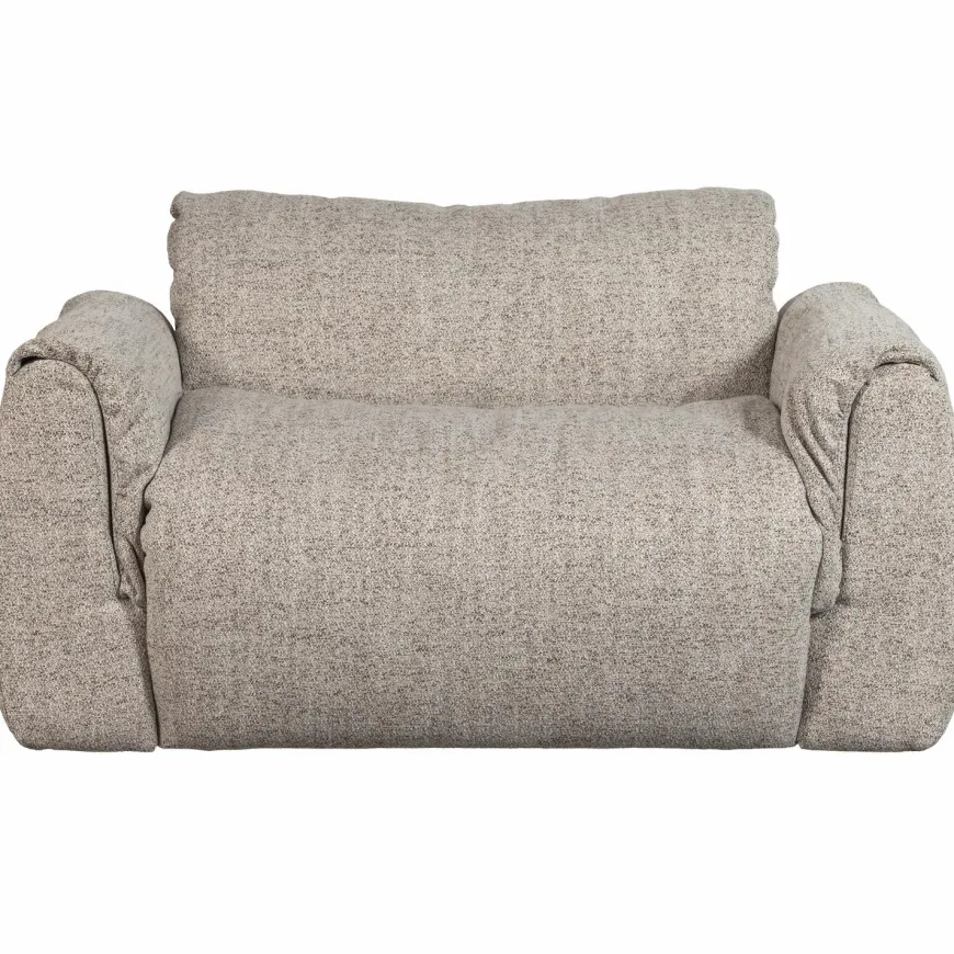 Woood Baggy loveseat geweven stof naturel melange
