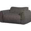 Woood Baggy loveseat geweven stof warmgrijs melange