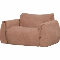 Woood Baggy loveseat geweven chenille oudroze