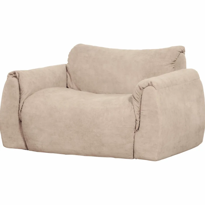 Woood Baggy loveseat geweven chenille zand