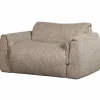 Woood Baggy loveseat geweven stof bruin melange