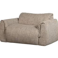 Woood Baggy loveseat geweven stof bruin melange