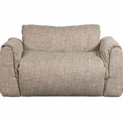 Woood Baggy loveseat geweven stof bruin melange