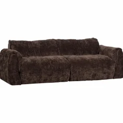 Woood Baggy 2-zits bank 3d chenille donkerbruin