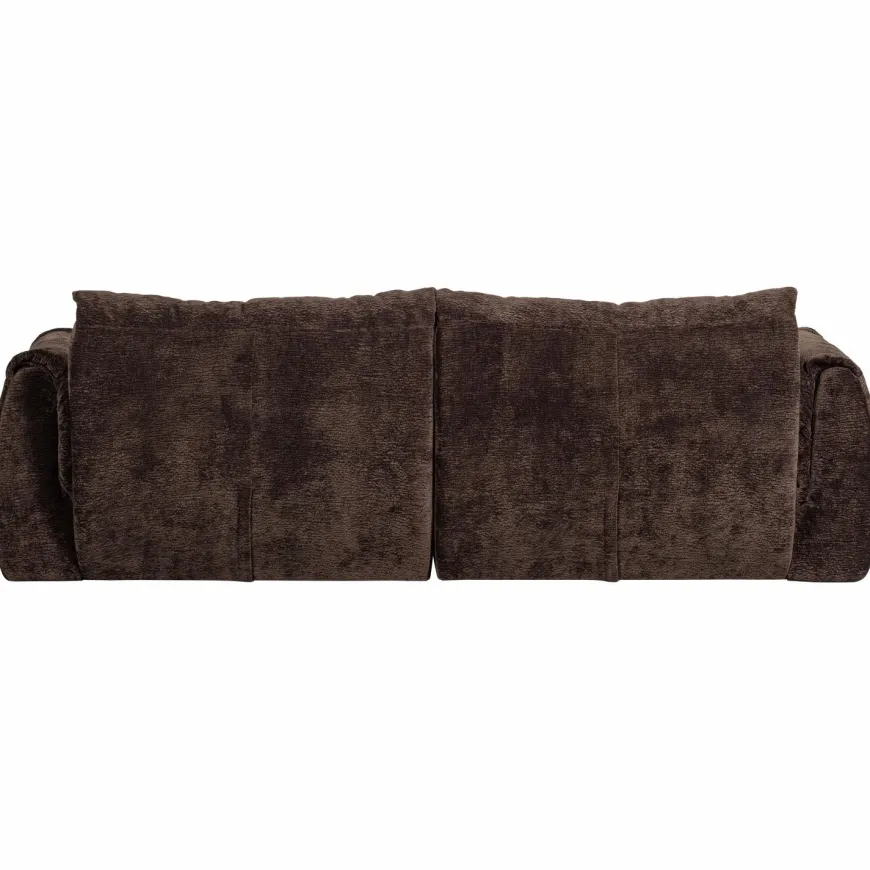 Woood Baggy 2-zits bank 3d chenille donkerbruin