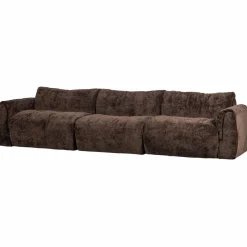 Woood Baggy 3-zits bank 3d chenille donkerbruin