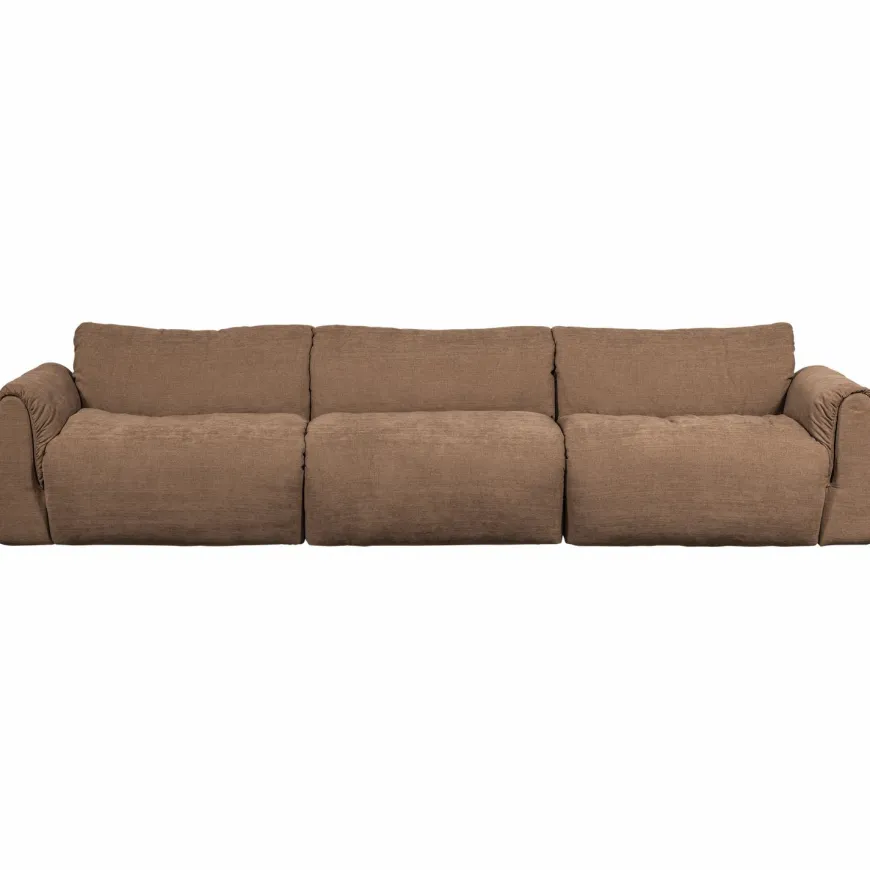 Woood Baggy 3-zits bank geweven chenille bruin