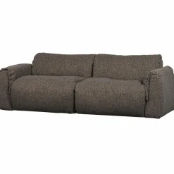 Woood Baggy 2-zits bank geweven stof warmgrijs melange
