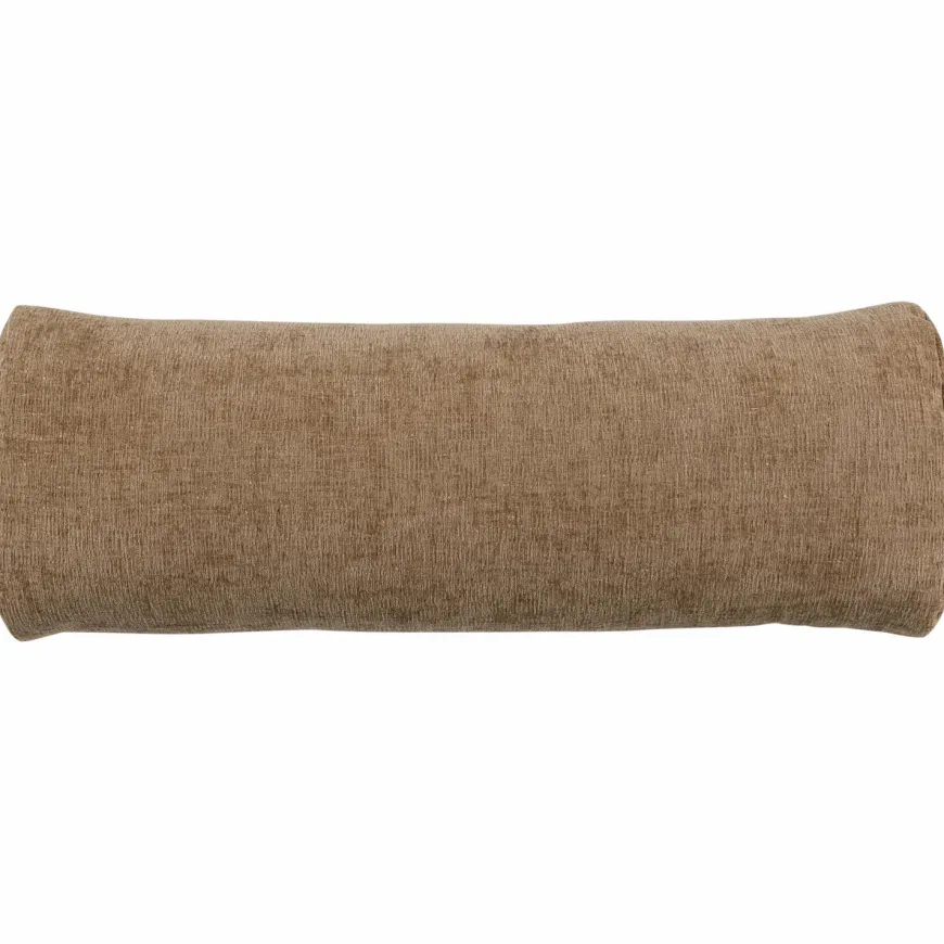 Woood Batavier half ronde bank 4-zits velvet melange lichtbruin