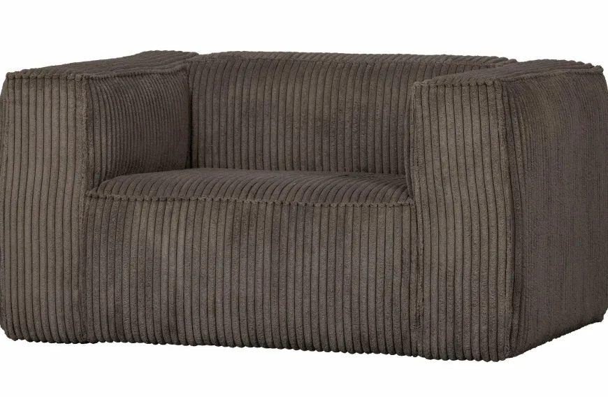 Woood Bean Fauteuil Grove Ribstof Mud