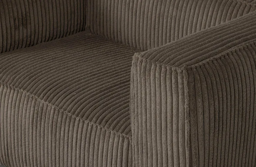 Woood Bean Fauteuil Grove Ribstof Mud
