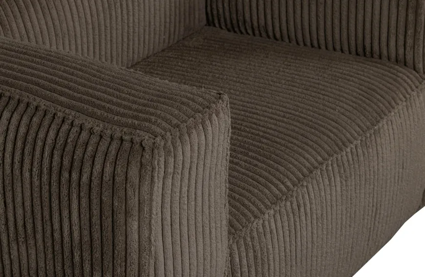 Woood Bean Fauteuil Grove Ribstof Mud