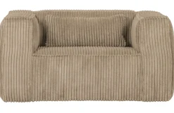 Woood Bean Fauteuil Grove Ribstof Travertin