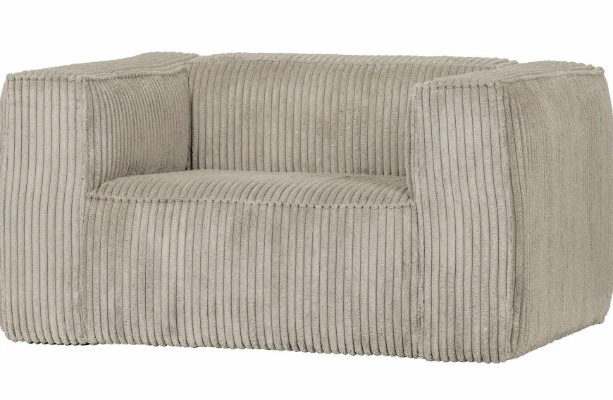 Woood Bean Fauteuil Grove Ribstof Naturel