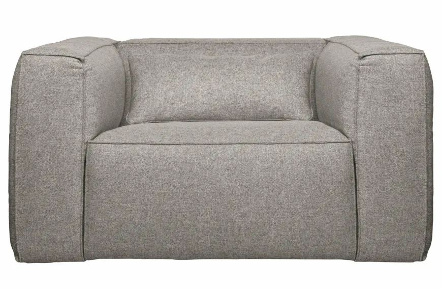 Woood Bean Fauteuil Incl. Kussen Lichtgrijs Gemeleerd