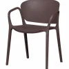 Woood Bent tuinstoel kunststof paars/bruin