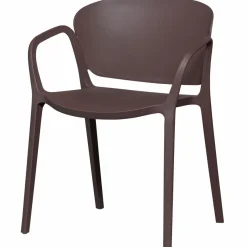 Woood Bent tuinstoel kunststof paars/bruin
