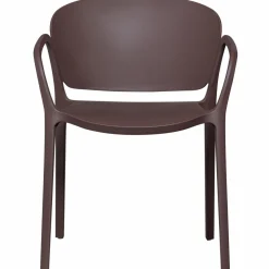 Woood Bent tuinstoel kunststof paars/bruin