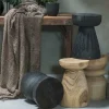 Woood Bink Kruk Hout Naturel 40xØ28cm