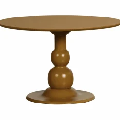 Woood BLANCO eettafel O120CM mango hout honinggeel