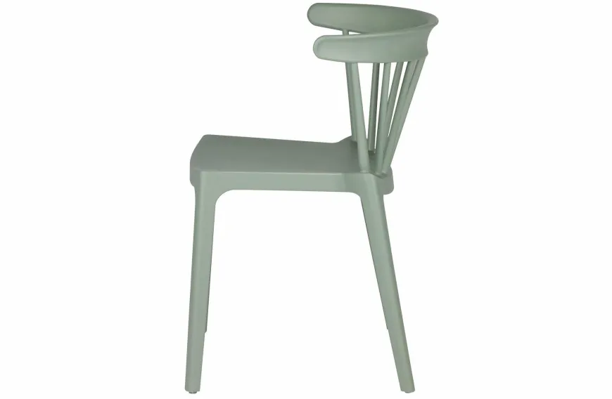 Woood Bliss Spijlenstoel Kunststof Jadegroen