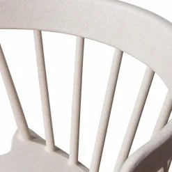 Woood Bliss tuinstoel met spijlen wheat fiber off white melange