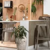 Woood Bliss tuinstoel met spijlen kunststof taupe