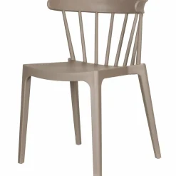 Woood Bliss tuinstoel met spijlen kunststof taupe