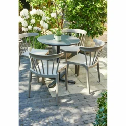Woood Bliss tuinstoel met spijlen kunststof taupe