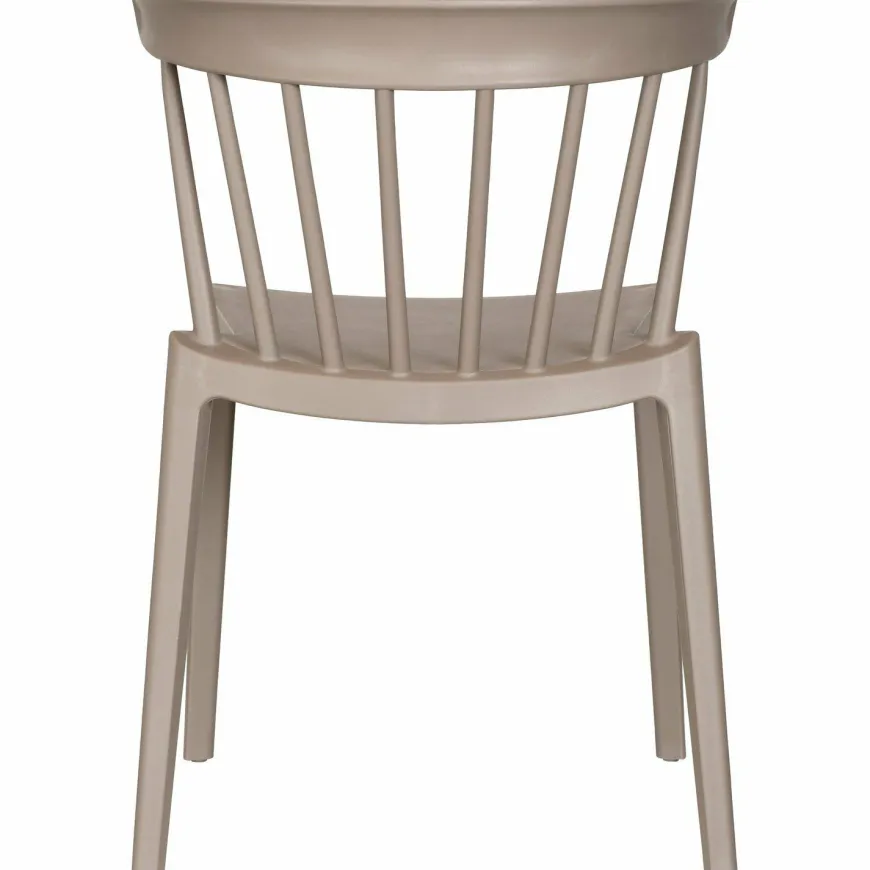 Woood Bliss tuinstoel met spijlen kunststof taupe
