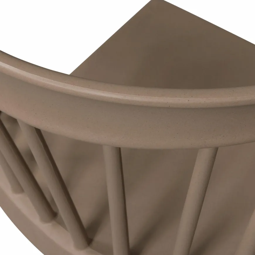 Woood Bliss tuinstoel met spijlen coffee fiber bruin melange