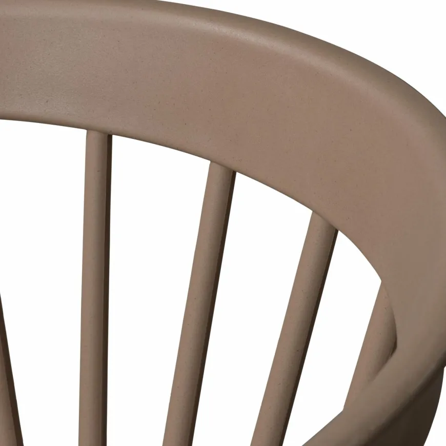 Woood Bliss tuinstoel met spijlen coffee fiber bruin melange