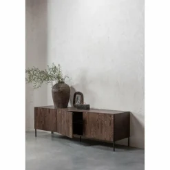 Woood Bono gravure tv meubel essen bruin [fsc]