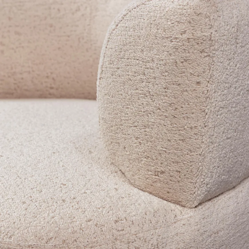 Woood Boris fauteuil boucle warm zand
