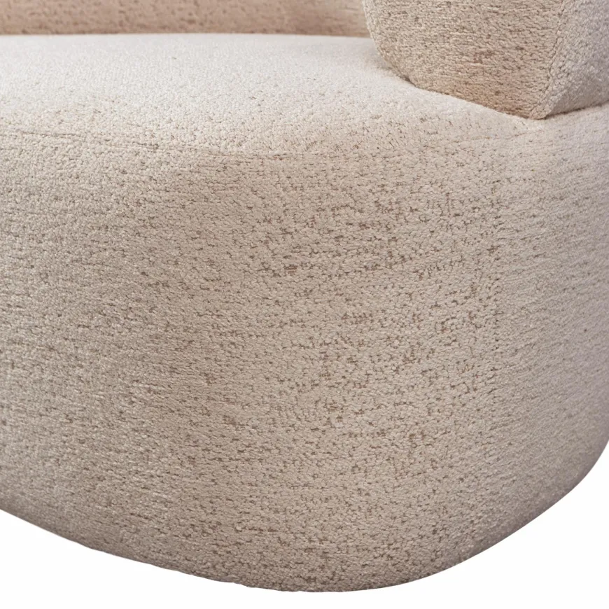 Woood Boris fauteuil boucle warm zand
