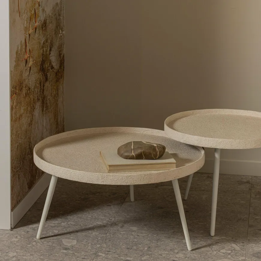 Woood Bounds bijzettafel xl hout/metaal naturel 40xø76