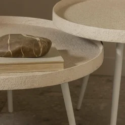 Woood Bounds bijzettafel xl hout/metaal naturel 40xø76