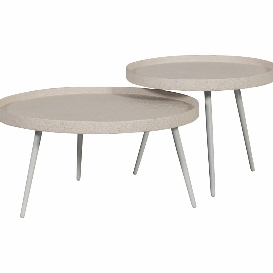 Woood Bounds bijzettafel xl hout/metaal naturel 40xø76