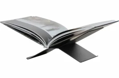 Woood Brook Boekenstandaard Liggend Metaal Zwart