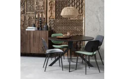 Woood Bruno Eettafel Rond Mdf Zwart Ø120cm