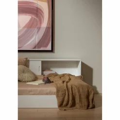 Woood Carter bed grenen wit 90x200cm [fsc]